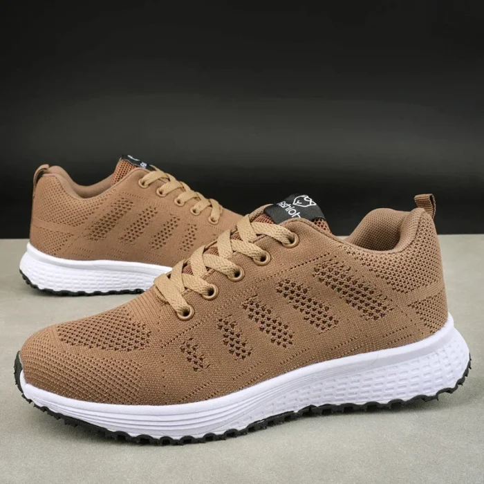 Women's Flat Shoes Solid Color Mesh Breathable Casual Shoes Spring and Summer Anti Slip Wear-resistant Tennis Women Sports Shoes – Bild 7