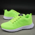 Women's Flat Shoes Solid Color Mesh Breathable Casual Shoes Spring and Summer Anti Slip Wear-resistant Tennis Women Sports Shoes – Bild 8