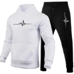 Jogging Fashion Hot Sale Men's Tracksuit Outdoors Men Daily Comfortable Hooded Sportswear and Sweatpants Man Sports Suits Simple - Image 3