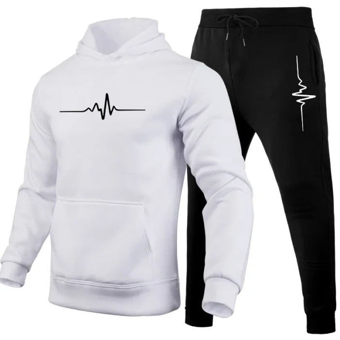 Jogging Fashion Hot Sale Men's Tracksuit Outdoors Men Daily Comfortable Hooded Sportswear and Sweatpants Man Sports Suits Simple - Image 3