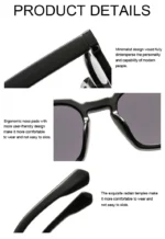 Square Vintage Sunglasses Woman Brand Designer Retro Sun Glasses Female Fashion Rivet Red Blue Mirror Style Oculos De Sol – Bild 15
