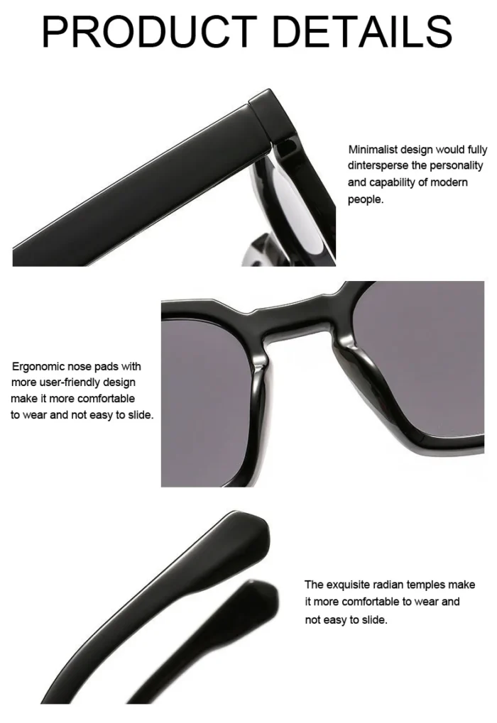 Square Vintage Sunglasses Woman Brand Designer Retro Sun Glasses Female Fashion Rivet Red Blue Mirror Style Oculos De Sol – Bild 15