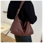 Vintage Pillow Design PU Leather Boston Handbag for Women Casual Large Capacity Shoulder Crossbody Bags Fashion Shopper Totes – Bild 29