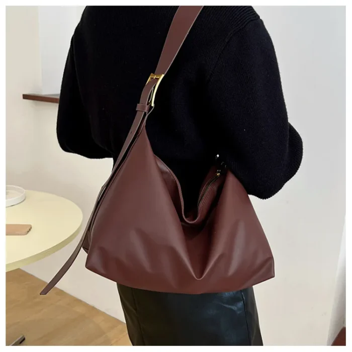Vintage Pillow Design PU Leather Boston Handbag for Women Casual Large Capacity Shoulder Crossbody Bags Fashion Shopper Totes – Bild 29
