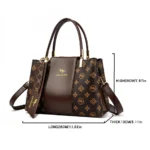 Luxury Handbag Fashion Print Large Capacity Soft Leather Women Shoulder Crossbody Bag Leisure Designer Ladies Purses and Handbag – Bild 25