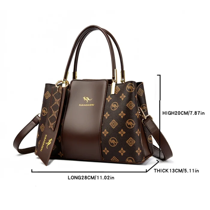 Luxury Handbag Fashion Print Large Capacity Soft Leather Women Shoulder Crossbody Bag Leisure Designer Ladies Purses and Handbag – Bild 25