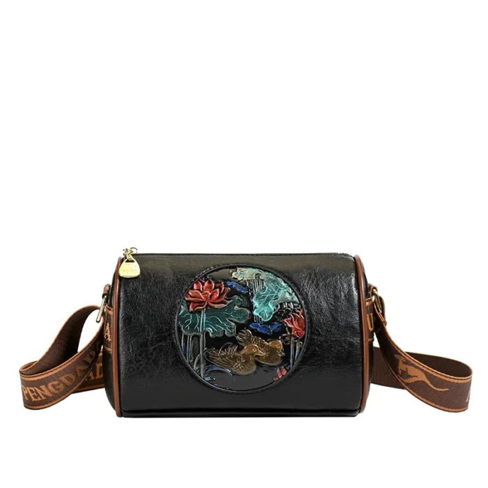 Fashion Women's Crossbody Bags Luxury Handbag Vintage Embossed Boston Bag Designer Pillow Purse Bucket Trend Female Shoulder Bag – Bild 7