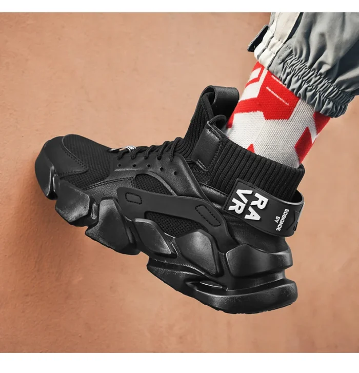 Shoes for men New High-top Beige Men Sneakers Chunky Men Shoes Heighten Fashion Casual Plus Size Damping Tennis Shoes Zapatillas – Bild 31