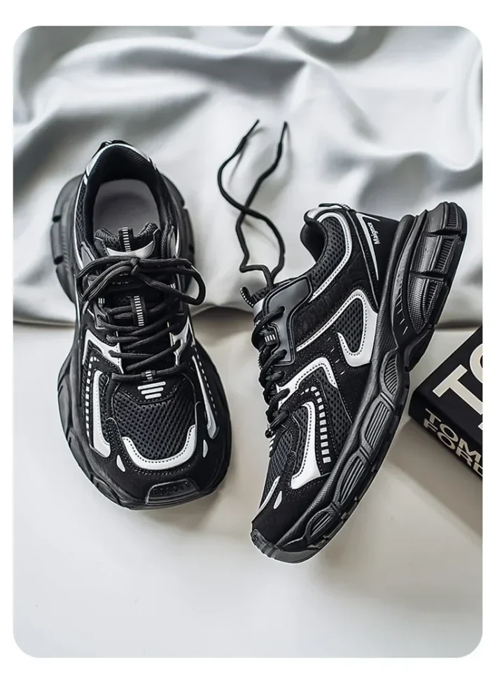 Comfortable Men's Casual Running Shoes Summer New Style Dad Shoes Breathable Hollow out Design Sporty Trendy All Season Shoes - Image 18