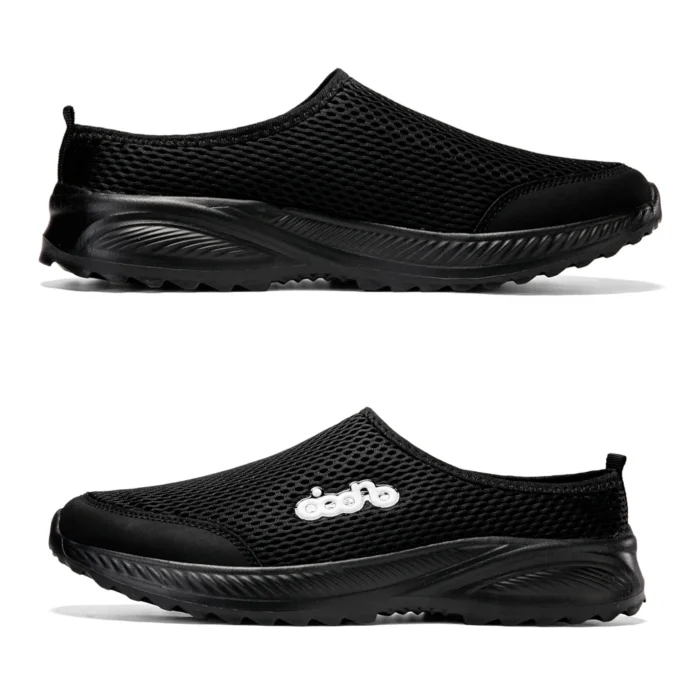 Oiaano  36-47 Man Black Sandals Slip On Casual Sneaker Women Slippers Summer Open Back Breathable Outdoor Walking Fishing Shoes – Bild 2