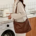 Vintage Pillow Design PU Leather Boston Handbag for Women Casual Large Capacity Shoulder Crossbody Bags Fashion Shopper Totes – Bild 31