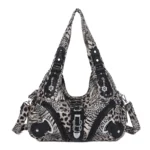 Women Handbags Leopard Bag Top-handle Handbag Fashion Satchel Dumpling Pack Shoulder Bag Tote Bag Hobos Large Purse – Bild 20