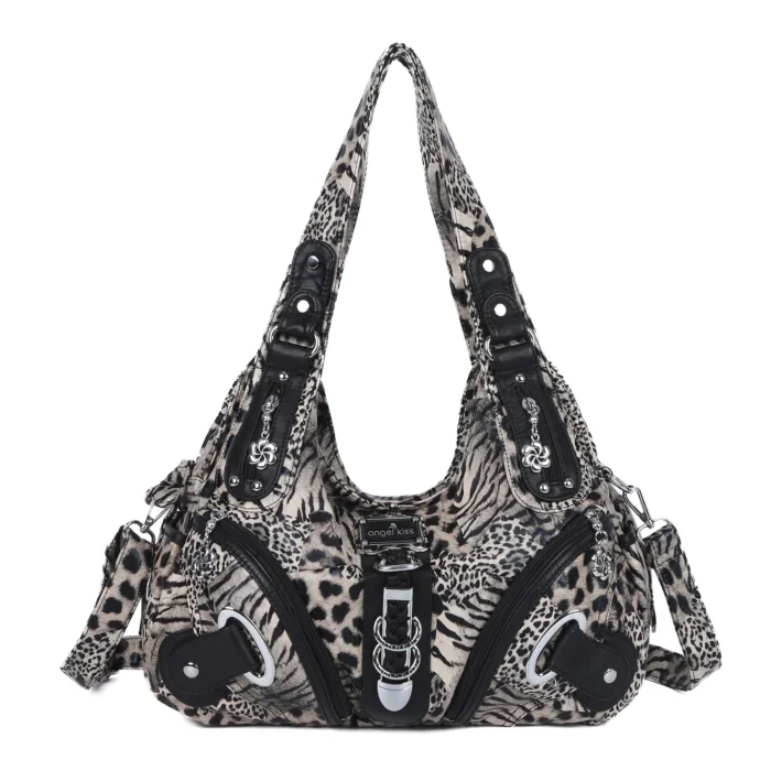 Women Handbags Leopard Bag Top-handle Handbag Fashion Satchel Dumpling Pack Shoulder Bag Tote Bag Hobos Large Purse – Bild 20