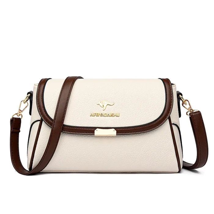 Solid Color High Quality Leather Small Shoulder Bagsfor Women 2024 New Messenger Bags with StrapDesigner Crossbody Bag Sac AMain – Bild 7
