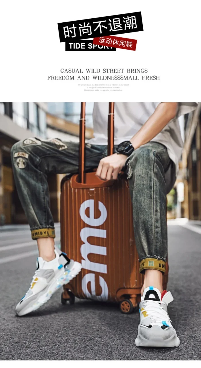 Shoes Men Sneakers Male Casual Mens Shoe Tenis Luxury Sneakers Trainer Race Breathable Fashion Loafers Running Shoes for Men New – Bild 12