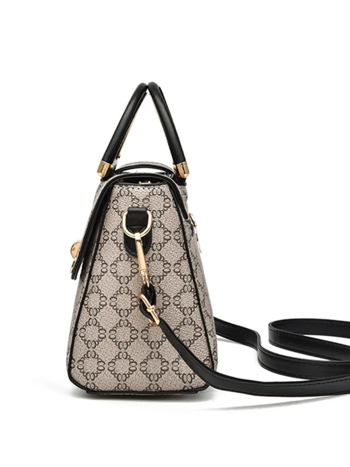 Fashionable geometric printed decorative handbag, elegant and versatile shoulder bag, large capacity crossbody bag – Bild 4