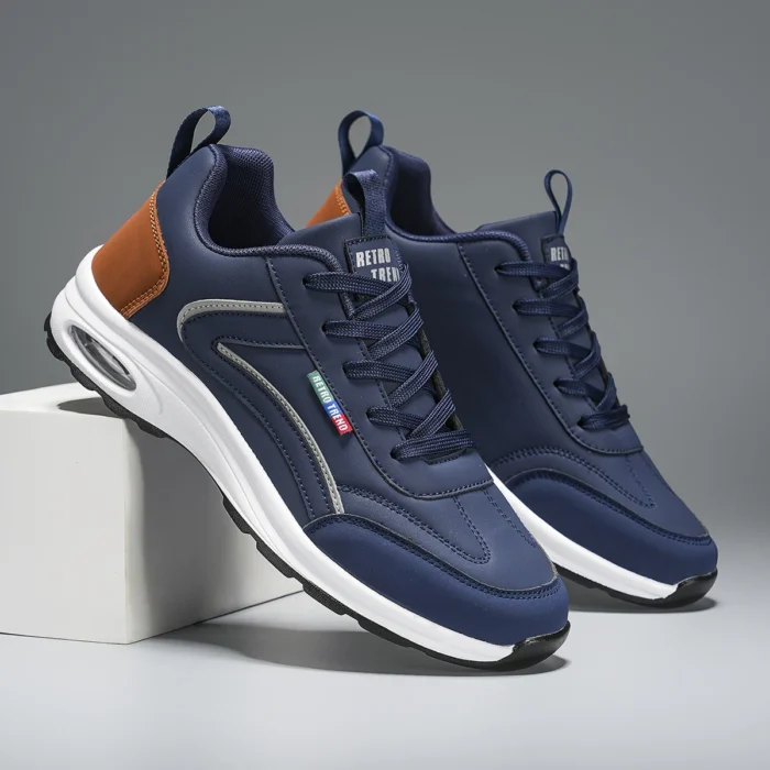 Walking Shoes Men Leather Trendy Outdoor Casual Surface Sneakers Lace-up 2025 New Luxury Design Tennis Shoes for Man – Bild 17