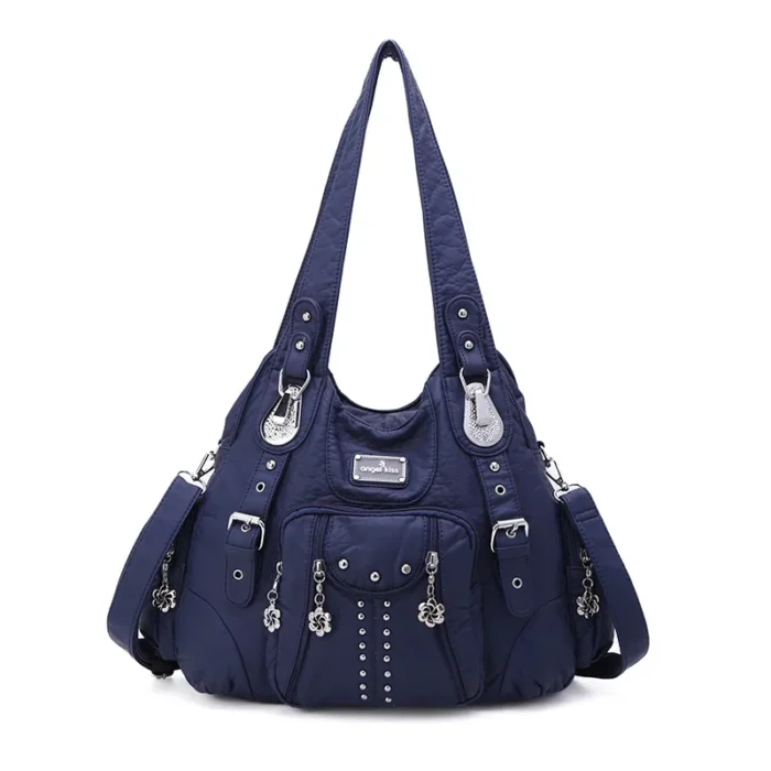 Angelkiss Bag Women Fashion Handbags Women Shoulder Bags PU Leather Handbag Female Satchel Big Shoulder Purse Bag bolsa feminina – Bild 23