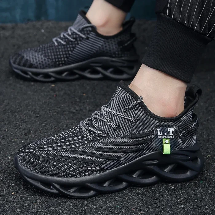 YRZL Men Sports Running Black Jogging Shoes Casual Sneakers Outdoor Breathable Mesh Women Light Shock-absorption Sneakers Men – Bild 21