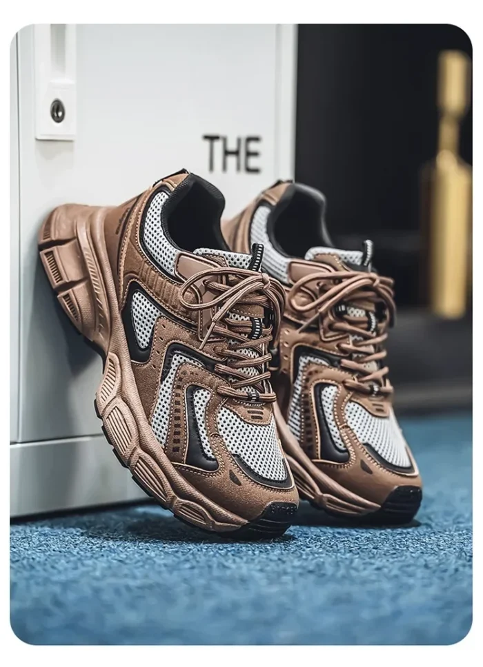 Comfortable Men's Casual Running Shoes Summer New Style Dad Shoes Breathable Hollow out Design Sporty Trendy All Season Shoes - Image 30