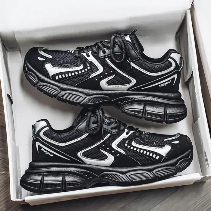Comfortable Men's Casual Running Shoes Summer New Style Dad Shoes Breathable Hollow out Design Sporty Trendy All Season Shoes - Image 2