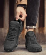 Men's Casual Shoes Side Zipper Short Boots Versatile Flat Bottom Trendy Fashionable Men's Shoes Suitable for Outdoor Sports – Bild 24