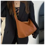 Vintage Pillow Design PU Leather Boston Handbag for Women Casual Large Capacity Shoulder Crossbody Bags Fashion Shopper Totes – Bild 17