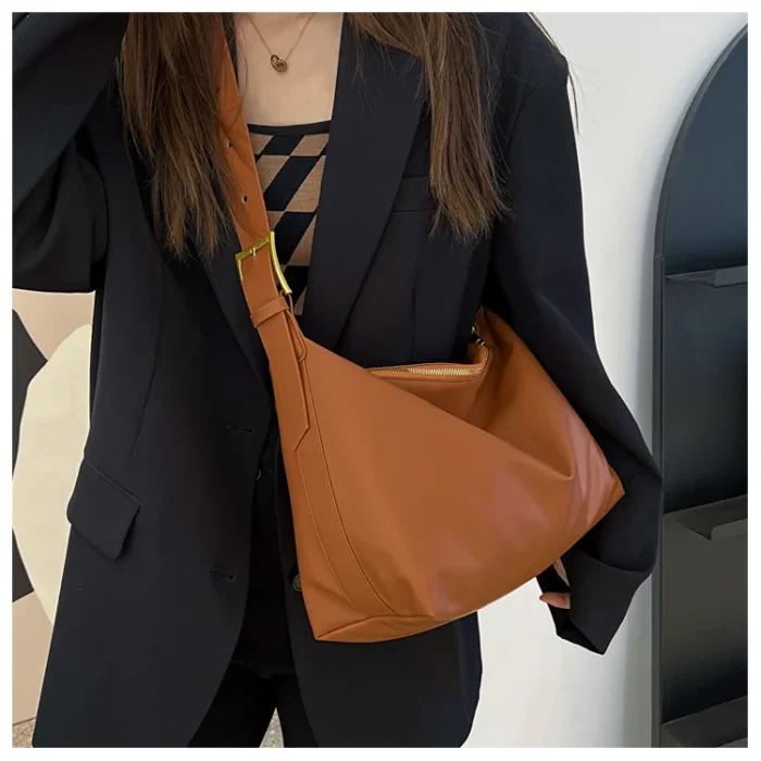 Vintage Pillow Design PU Leather Boston Handbag for Women Casual Large Capacity Shoulder Crossbody Bags Fashion Shopper Totes – Bild 17