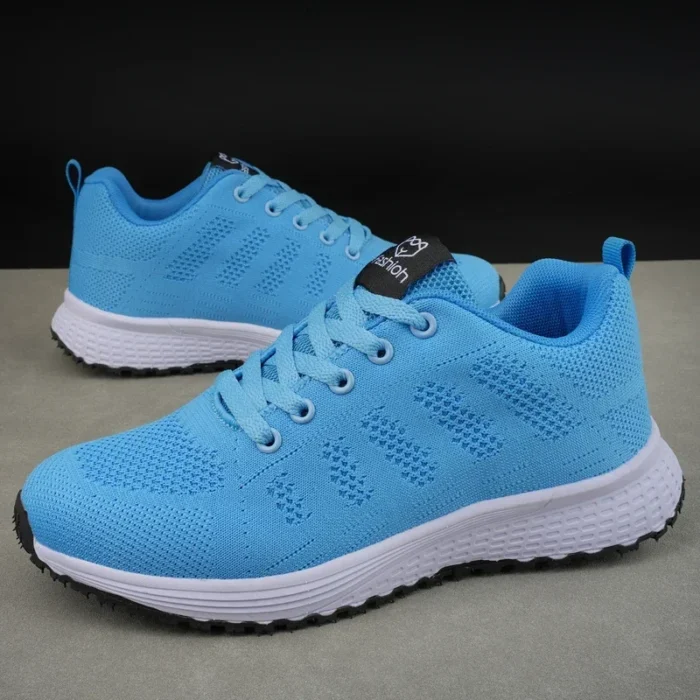 Women's Flat Shoes Solid Color Mesh Breathable Casual Shoes Spring and Summer Anti Slip Wear-resistant Tennis Women Sports Shoes – Bild 10
