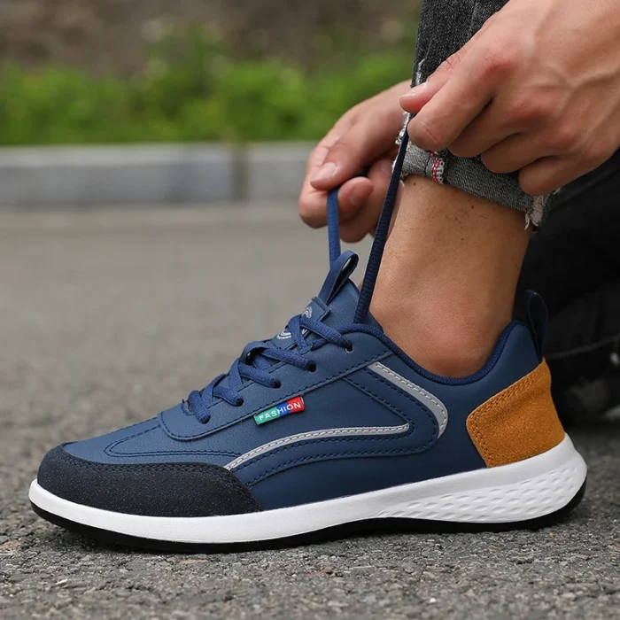 Fashionable White Sports Shoes 2025 Men's Lace Up Casual Shoes Spring and Summer Street Fashion Comfortable Daily Walking Shoes – Bild 17