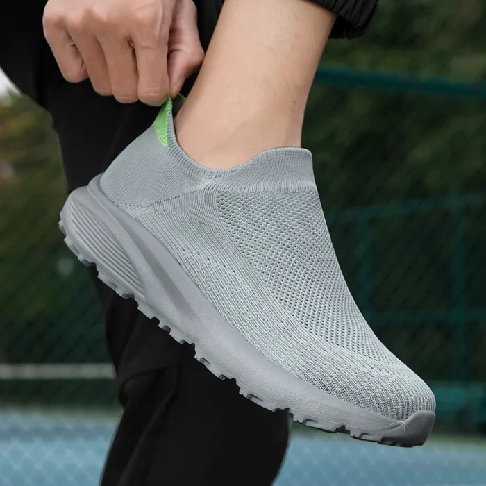 Outdoor Anti Slip Walking Men Shoes Summer Casual Sports Shoes Fashionable and Breathable Tennis Shoes Wide Foot Socks  Sneakers – Bild 3