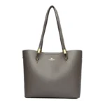 High Quality Brand Solid Color Handbag Soft PU Leather Shoulder Bags for Women Large Capacity Female Shopping Commuting Tote Sac – Bild 11