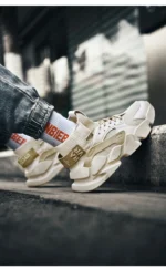 Shoes for men New High-top Beige Men Sneakers Chunky Men Shoes Heighten Fashion Casual Plus Size Damping Tennis Shoes Zapatillas – Bild 33