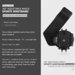360 Degree Rotation Mobile Phone Holder Wearable Wristband Phone Case Adjustable Phone Wrist Bag Removable for Running Cycling – Bild 6