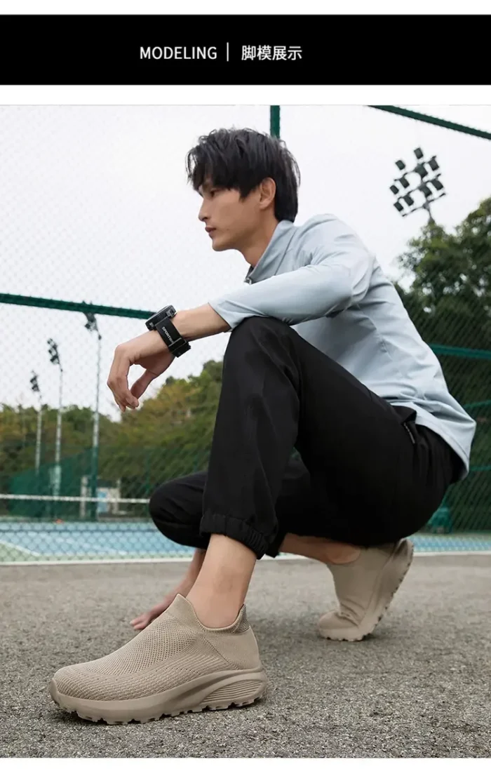 Outdoor Anti Slip Walking Men Shoes Summer Casual Sports Shoes Fashionable and Breathable Tennis Shoes Wide Foot Socks  Sneakers – Bild 28