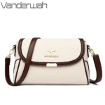 Solid Color High Quality Leather Small Shoulder Bagsfor Women 2024 New Messenger Bags with StrapDesigner Crossbody Bag Sac AMain – Bild 2