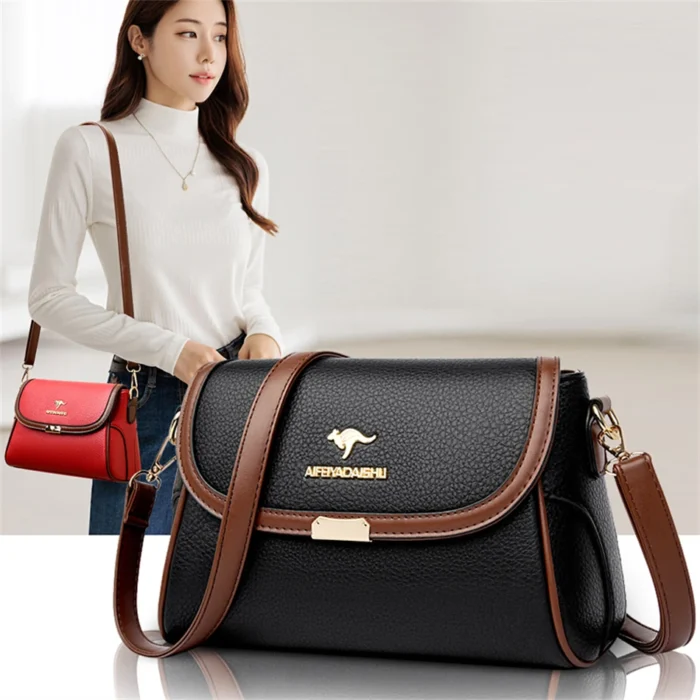 Solid Color High Quality Leather Small Shoulder Bagsfor Women 2024 New Messenger Bags with StrapDesigner Crossbody Bag Sac AMain – Bild 14