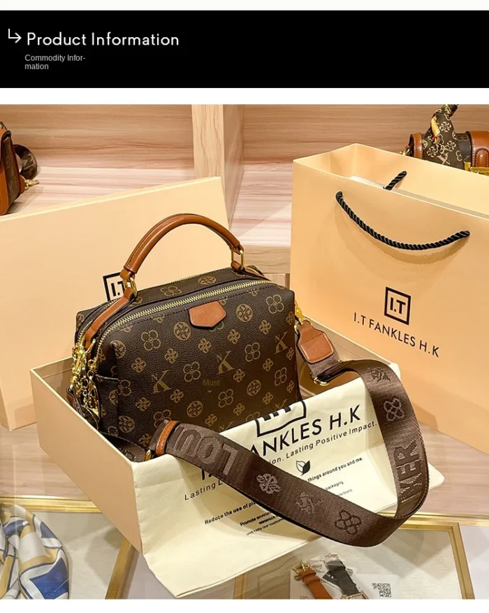 Women's handbag 2025 new autumn and winter designer shoulder crossbody bag, fashionable and high-end pillow bag - Image 8