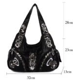 Women Handbags Leopard Bag Top-handle Handbag Fashion Satchel Dumpling Pack Shoulder Bag Tote Bag Hobos Large Purse – Bild 18