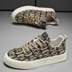 Designer Men Shoes New Prints Male Sneakers Canvas Shoes for Men Trendy Street Skateboard Shoes Spring Autumn Lace Male Footwear - Image 2