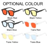 Square Vintage Sunglasses Woman Brand Designer Retro Sun Glasses Female Fashion Rivet Red Blue Mirror Style Oculos De Sol – Bild 8