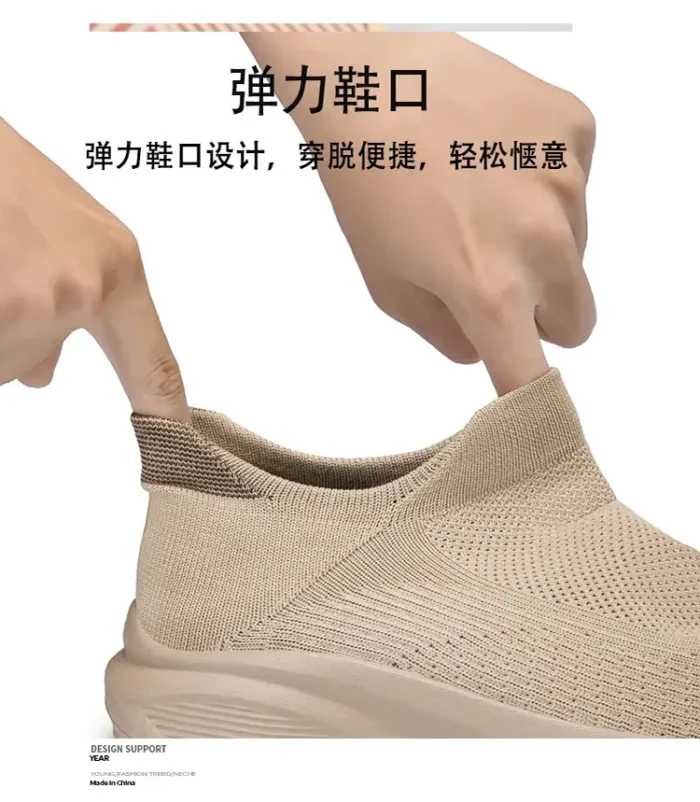 Outdoor Anti Slip Walking Men Shoes Summer Casual Sports Shoes Fashionable and Breathable Tennis Shoes Wide Foot Socks  Sneakers – Bild 26