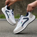 Fashionable White Sports Shoes 2025 Men's Lace Up Casual Shoes Spring and Summer Street Fashion Comfortable Daily Walking Shoes – Bild 10