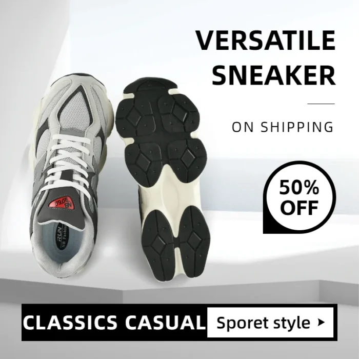 9060 Women Classics Retro Casual Sneakers MD sole Soft Cushioning Unisex Sports Shoes Men Walking shoes Lowtop Outdoor Versatile – Bild 7