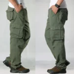 Cargo Pants Men Military Work Overalls Loose Straight Tactical Trousers Multi-Pocket Baggy Casual Cotton Slacks Pants – Bild 17