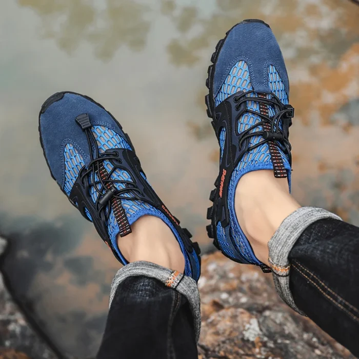 2024 Summer Spring Big Size Men Shoes Casual Mesh Artificial Leather Patchwork Breathable Outdoor Male Sneakers Walking Footwear – Bild 18