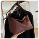 Vintage Pillow Design PU Leather Boston Handbag For Women Casual Large Capacity Shoulder Crossbody Bags Fashion Shopper Totes – Bild 27
