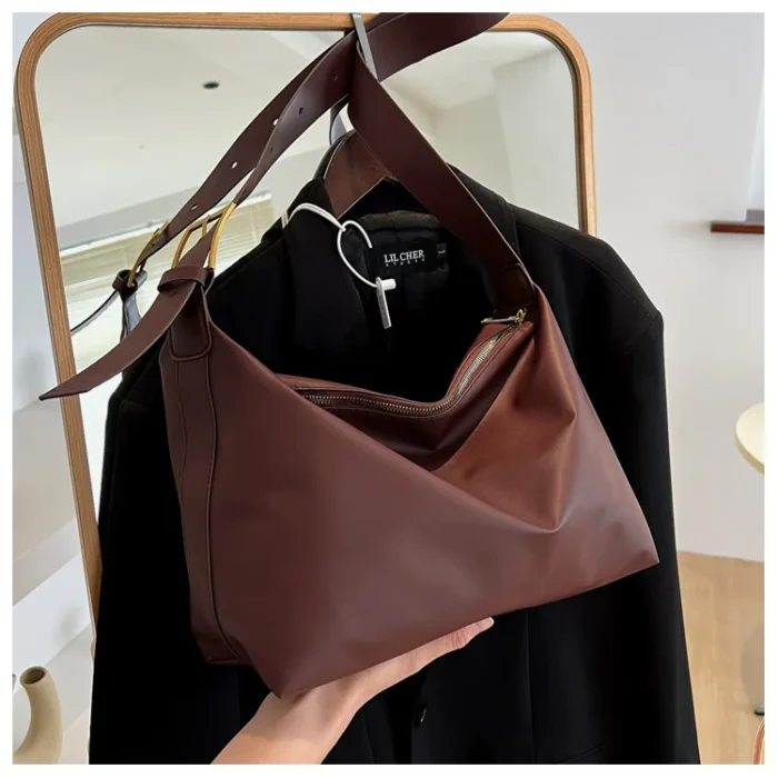 Vintage Pillow Design PU Leather Boston Handbag For Women Casual Large Capacity Shoulder Crossbody Bags Fashion Shopper Totes – Bild 27