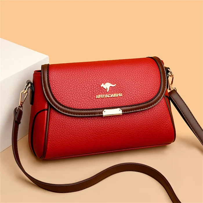 Solid Color High Quality Leather Small Shoulder Bagsfor Women 2024 New Messenger Bags with StrapDesigner Crossbody Bag Sac AMain – Bild 20