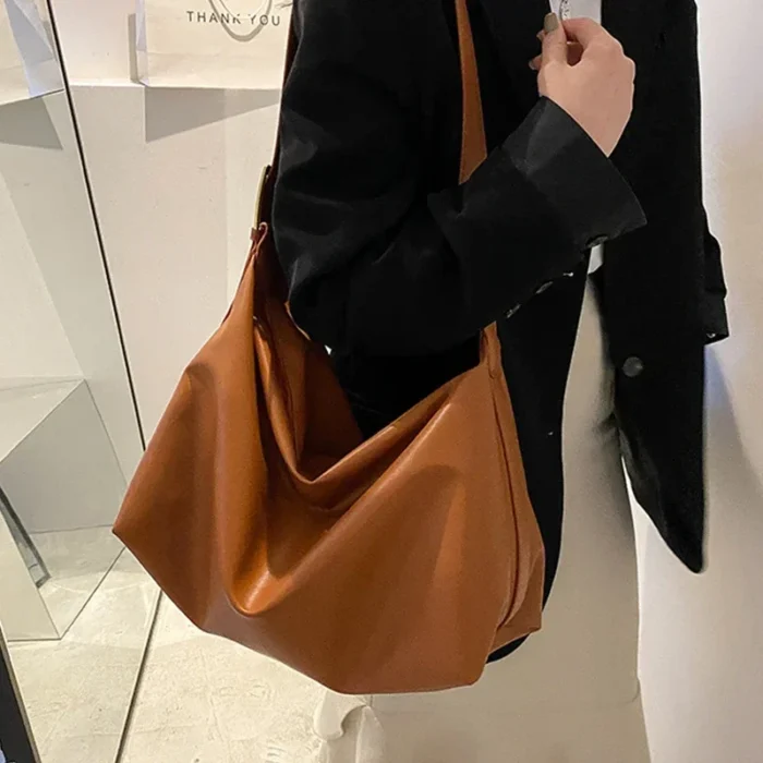 Vintage Pillow Design PU Leather Boston Handbag for Women Casual Large Capacity Shoulder Crossbody Bags Fashion Shopper Totes – Bild 25